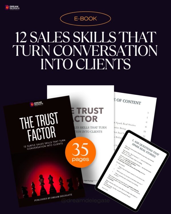 THE TRUST FACTOR : 12 Subtle Sales Skills That Turn Conversation Into Clients - Image 4